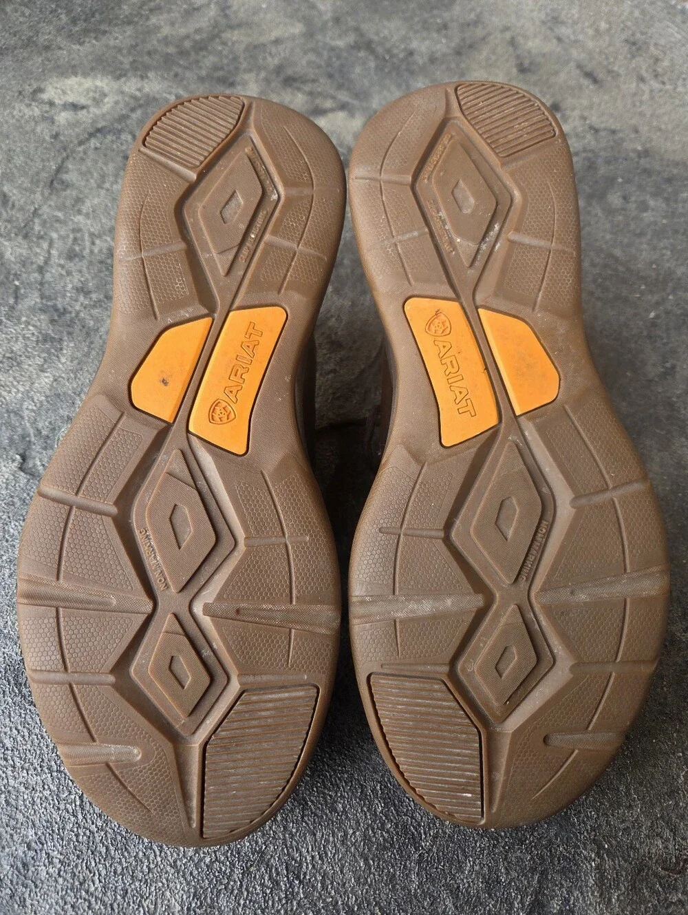 Ariat Brown Men's Leather Working Mile Composite Toe Lace-Up Casual Shoes